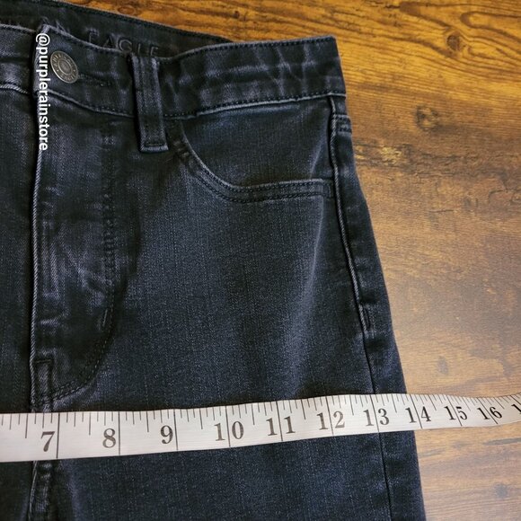 American Eagle Jeans 2 R Dream Jegging Super Hi Rise Tummy Control Black Wash - Picture 9 of 13